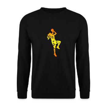 Maori Basketball-Mädchen Basketball-Spieler Gift - Unisex Pullover - Schwarz - Vorne - Alina (178cm) & Michal (187cm)