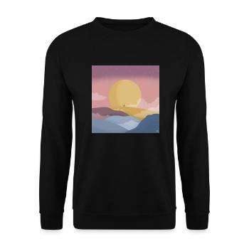 meet me by the mood - Unisex Sweatshirt - black - Front - Alina (178cm) & Michal (187cm)