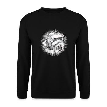 Hot Rod - Sweat-shirt Unisexe - noir - Devant - Alina (178cm) & Michal (187cm)
