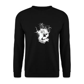 Aestetic Anime Girl - Unisex Pullover - Schwarz - Vorne - Alina (178cm) & Michal (187cm)