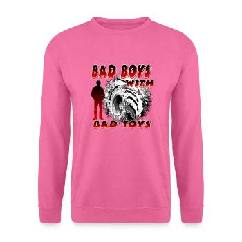 Tracteur - Sweat-shirt Unisexe - rose - Devant
