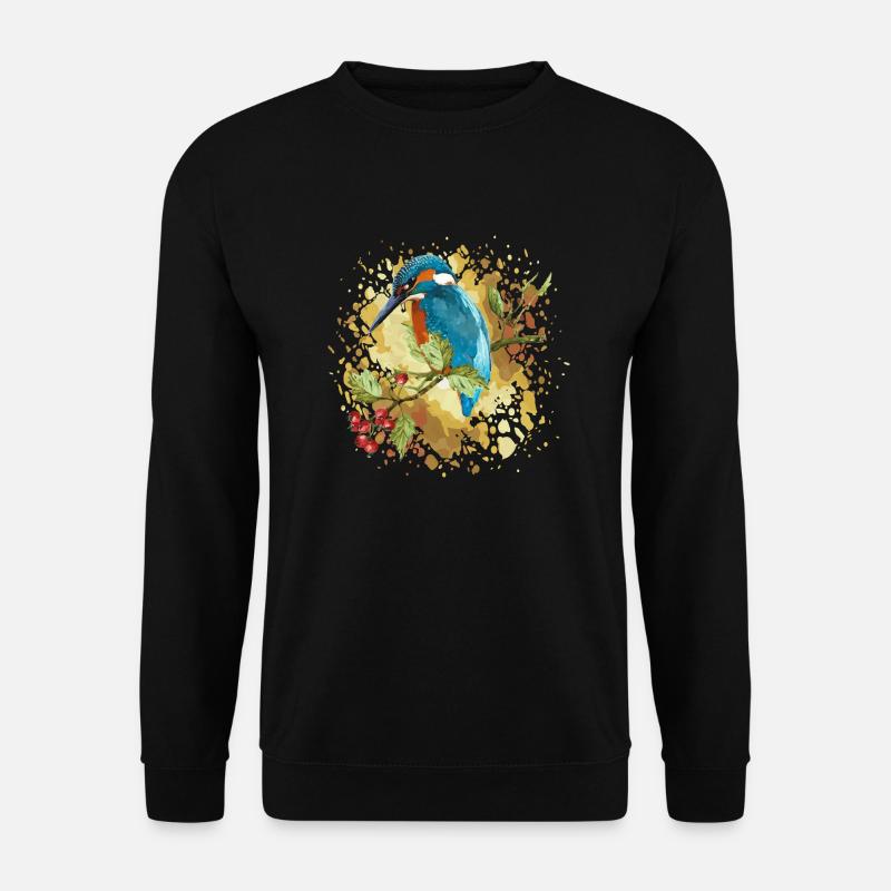 Bunter Vogel - Unisex Pullover - Schwarz
