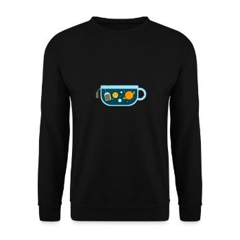 Galaxy Tea Système solaire Space Lovers Poison - Sweat-shirt Unisexe - noir - Devant - Alina (178cm) & Michal (187cm)
