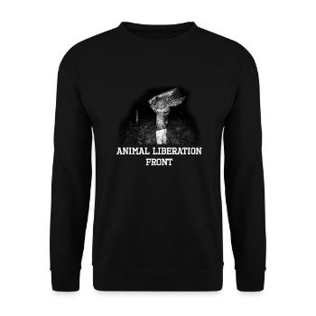 ALF stealing cages - Unisex Sweatshirt - black - Front - Alina (178cm) & Michal (187cm)