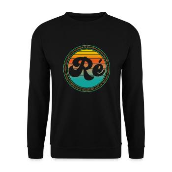 Ré - Sweat-shirt Unisexe - noir - Devant - Alina (178cm) & Michal (187cm)