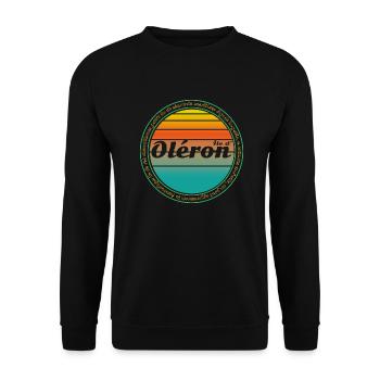 Oléron - Sweat-shirt Unisexe - noir - Devant - Alina (178cm) & Michal (187cm)