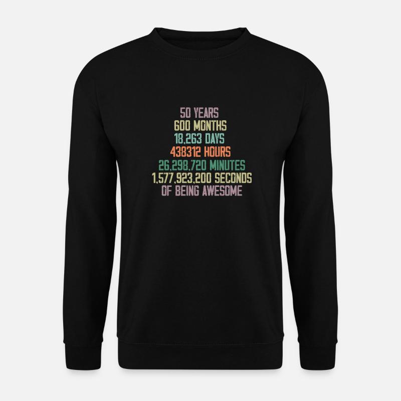 50th Anniversary Birthday Gift - Unisex Sweatshirt - black