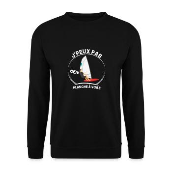 Je peux pas, j'ai planche à voile - Sweat-shirt Unisexe - noir - Devant - Alina (178cm) & Michal (187cm)