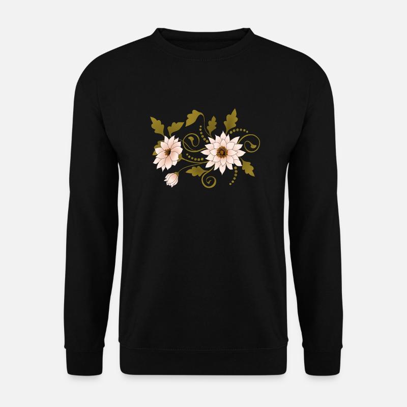Blumen - Unisex Pullover - Schwarz