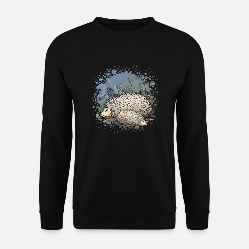 Hedgehogs - Unisex Sweatshirt - black