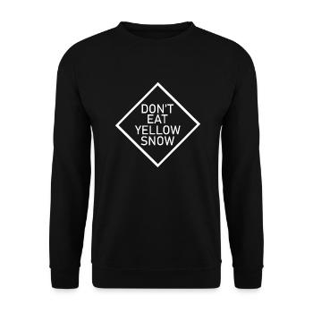 Winter Snow Christmas Ski Snowboard - Unisex Pullover - Schwarz - Vorne - Alina (178cm) & Michal (187cm)