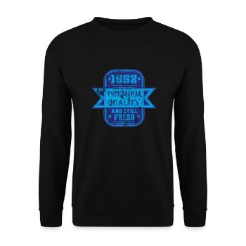 Millésime 1952 - Sweat-shirt Unisexe - noir - Devant - Alina (178cm) & Michal (187cm)
