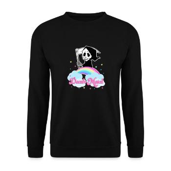 Death Metal Arc-en-ciel - Sweat-shirt Unisexe - noir - Devant - Alina (178cm) & Michal (187cm)