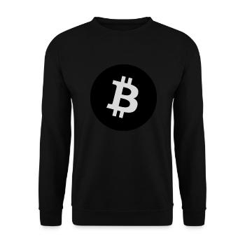 Bitcoin Bitcoin Logo Cryptocurrency - Unisex Sweatshirt - black - Front - Alina (178cm) & Michal (187cm)
