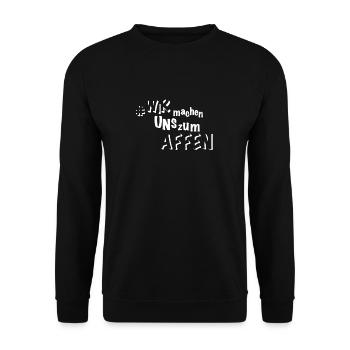 Stift & Block - Unisex Pullover - Schwarz - Vorne - Alina (178cm) & Michal (187cm)