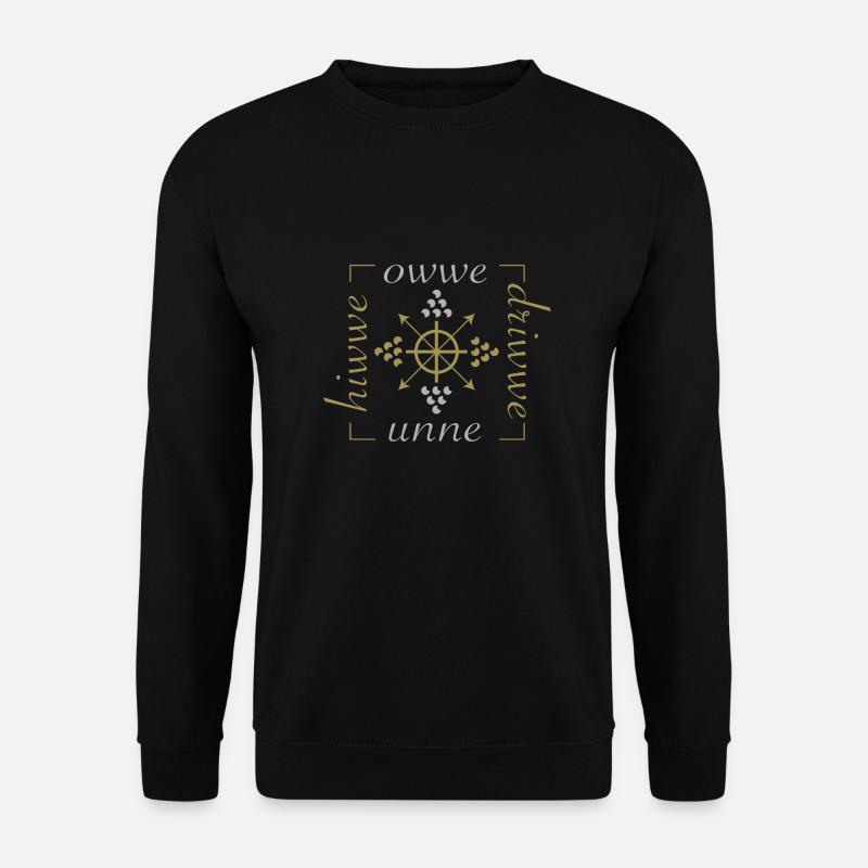 owwe-unne-hiwwe-driwwe - Unisex Pullover - Schwarz