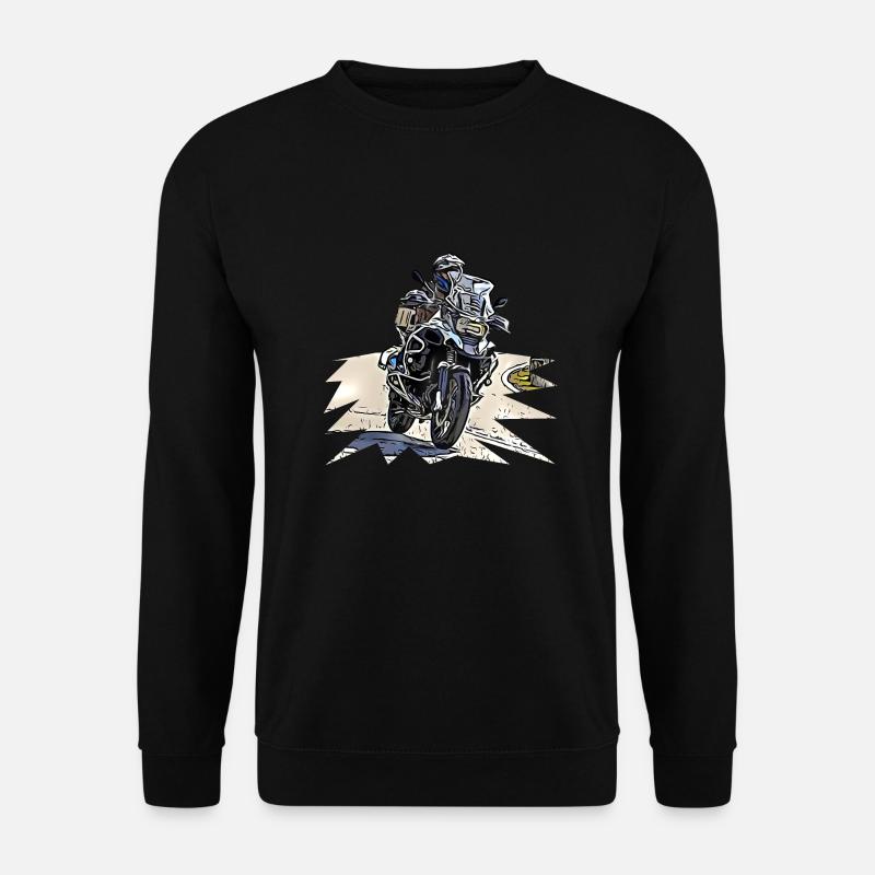 Adventure Bike Kurve - Unisex Pullover - Schwarz