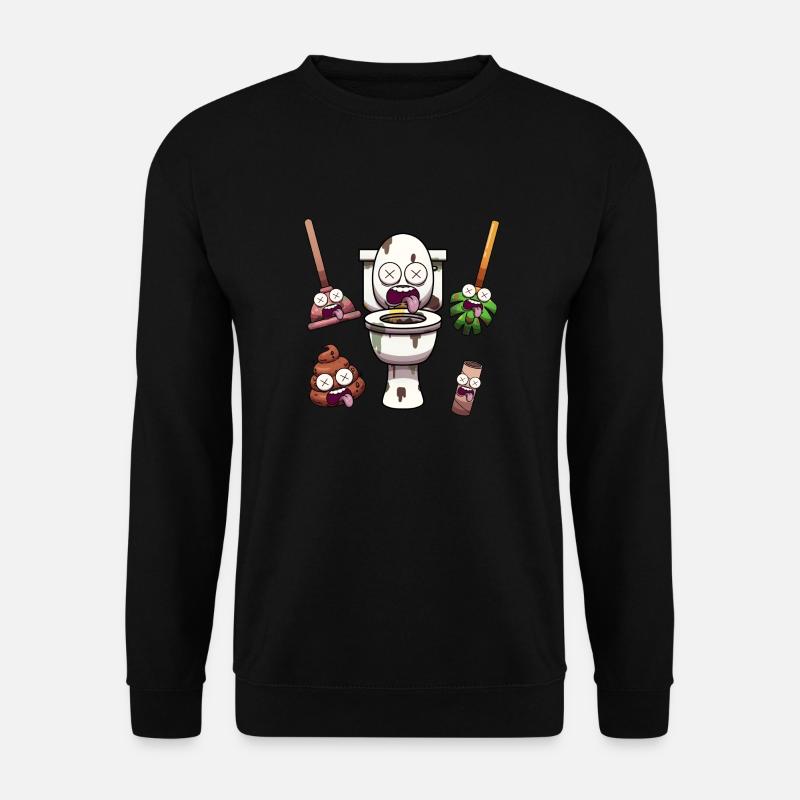 WC-Elemente - Unisex Pullover - Schwarz