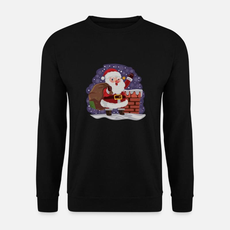 Santa Claus is here. - Unisex Sweatshirt - black