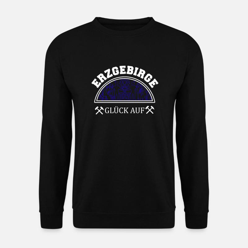 Tradition im Erzgebirge - Unisex Pullover - Schwarz