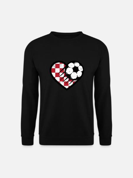 Kroatien Fussball - Unisex Pullover - Schwarz