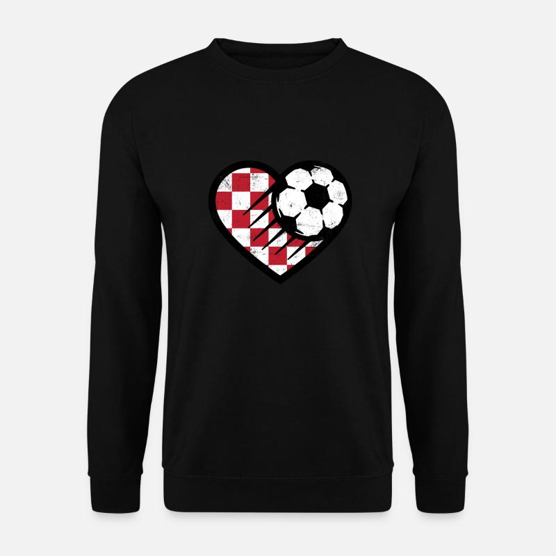 Kroatien Fussball - Unisex Pullover - Schwarz