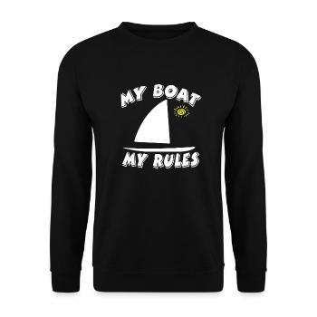 Sail - Unisex Sweatshirt - black - Front - Alina (178cm) & Michal (187cm)