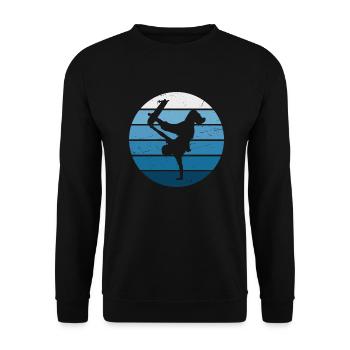 Skateboarders Skateboard skater skateboard hommes - Sweat-shirt Unisexe - noir - Devant - Alina (178cm) & Michal (187cm)