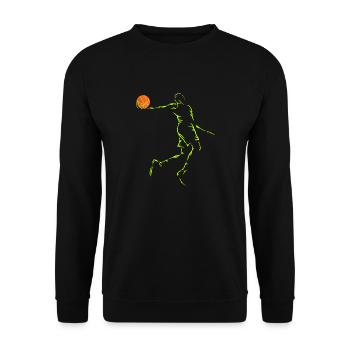 Basket-ball Slam Dunk - Sweat-shirt Unisexe - noir - Devant - Alina (178cm) & Michal (187cm)