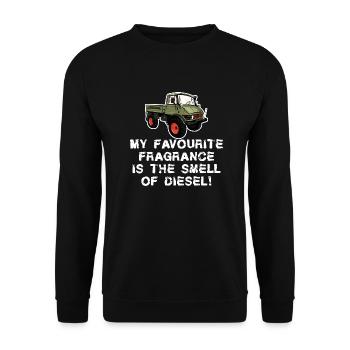 Ma fragrace préférée - Diesel - Unimog - Oldtimer - Sweat-shirt Unisexe - noir - Devant - Alina (178cm) & Michal (187cm)