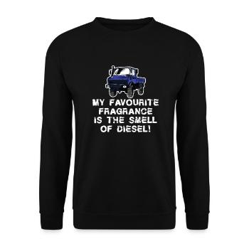 Ma fragrace préférée - Diesel - Unimog - Oldtimer - Sweat-shirt Unisexe - noir - Devant - Alina (178cm) & Michal (187cm)