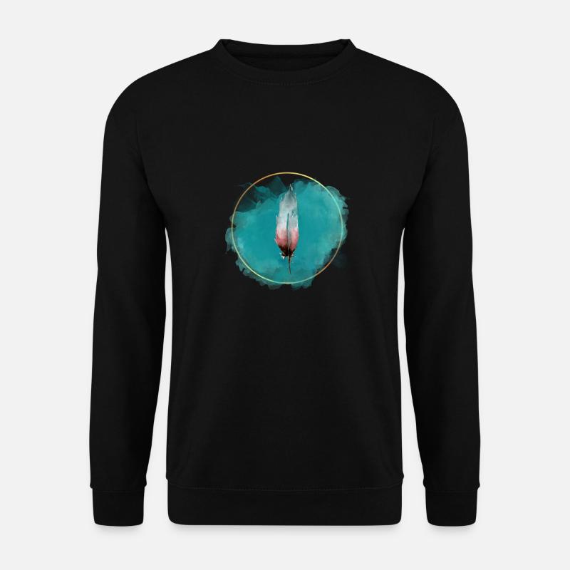 Feather Single - Unisex Sweatshirt - black