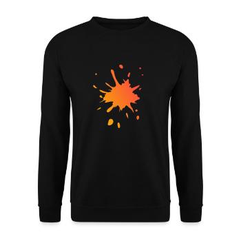 Splash! yellow & red - Unisex Sweatshirt - black - Front - Alina (178cm) & Michal (187cm)