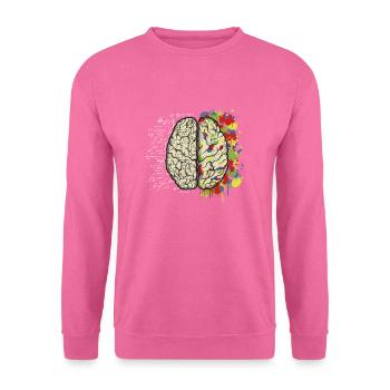 Gehirn-Mathematik - Unisex Pullover - Pink - Vorne