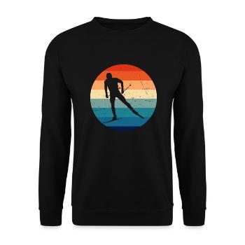 Ski de fond Classique Ski de fond Classique Ski de fond Skati - Sweat-shirt Unisexe - noir - Devant - Alina (178cm) & Michal (187cm)