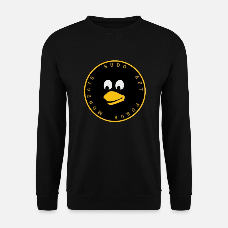 Conception Linux Penguin Tux - Sweat-shirt Unisexe - noir
