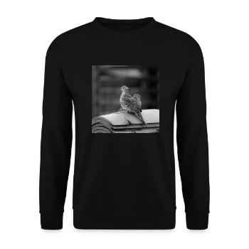 birds - Unisex Sweatshirt - black - Front - Alina (178cm) & Michal (187cm)