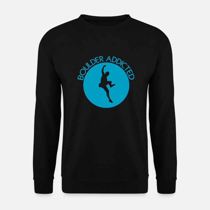 Bouldern Klettern Climbing - Unisex Pullover - Schwarz