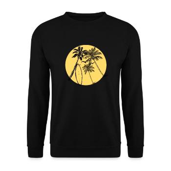 SURFING LIFE- TEE SHIRT IMPRIMÉ VINTAGE MESSAGE - Sweat-shirt Unisexe - noir - Devant - Alina (178cm) & Michal (187cm)