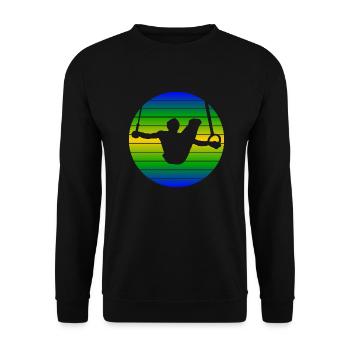 Gymnastique Gymnastique Gymnastique Gymnastique Club Gymnastique Plancher Gymnastique Turner - Sweat-shirt Unisexe - noir - Devant - Alina (178cm) & Michal (187cm)