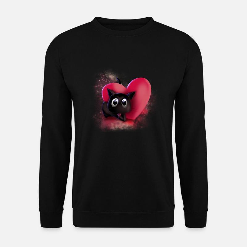 BlackKitten: Love - Unisex Pullover - Schwarz