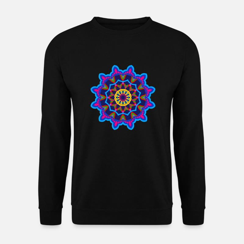 Floral Mandala - Unisex Pullover - Schwarz