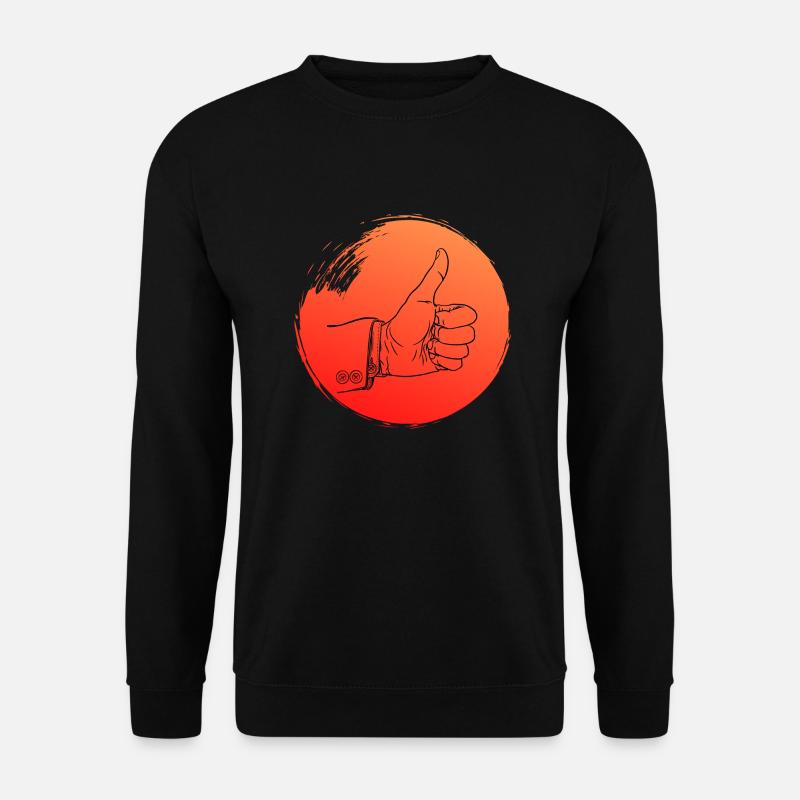 Daumen hoch - Unisex Pullover - Schwarz