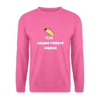 "TEAM SALADE TOMATE OIGNON- TEE SHIRT - Sweat-shirt Unisexe - rose - Devant