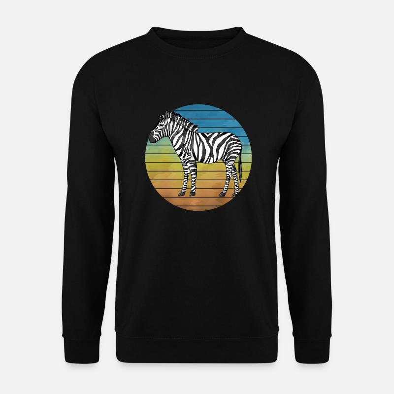 Zebra - Unisex Sweatshirt - black