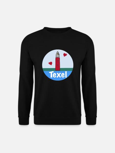 Leuchtturm Eierland Texel Liebe - Unisex Pullover - Schwarz
