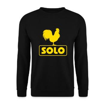 Hahn Solo - Unisex Pullover - Schwarz - Vorne - Alina (178cm) & Michal (187cm)