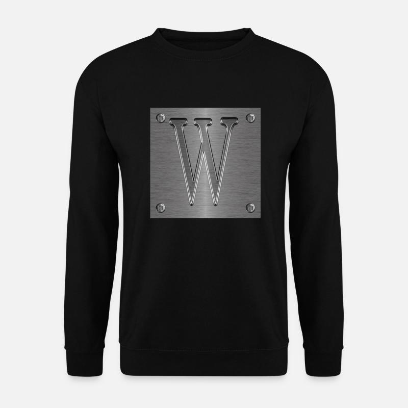 Monogramm W - Unisex Pullover - Schwarz