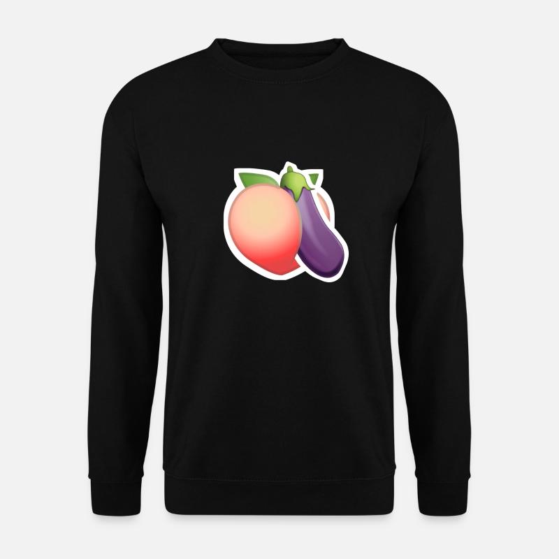 Oh mein Pfirsich - Unisex Pullover - Schwarz