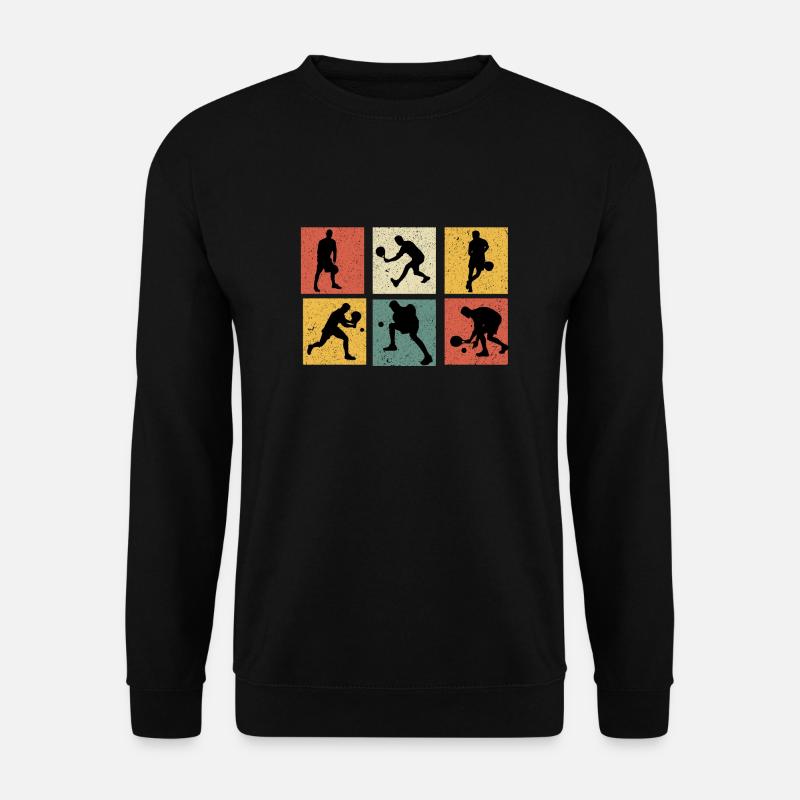 Retro Padel Vintage Padel Padel Padel Geschenk Padel - Unisex Pullover - Schwarz